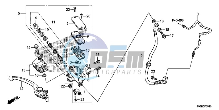 FR. BRAKE MASTER CYLINDER