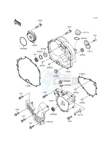 KLF 300 C [BAYOU 300 4X4] (C1-C4) [BAYOU 300 4X4] drawing ENGINE COVER-- S- -