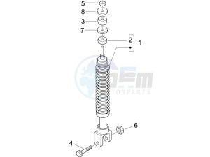 LX 50 4T drawing Rear suspension - Shock absorber - s