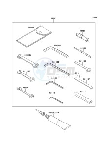 Z1000SX ABS ZX1000HBF FR GB XX (EU ME A(FRICA) drawing Owner's Tools