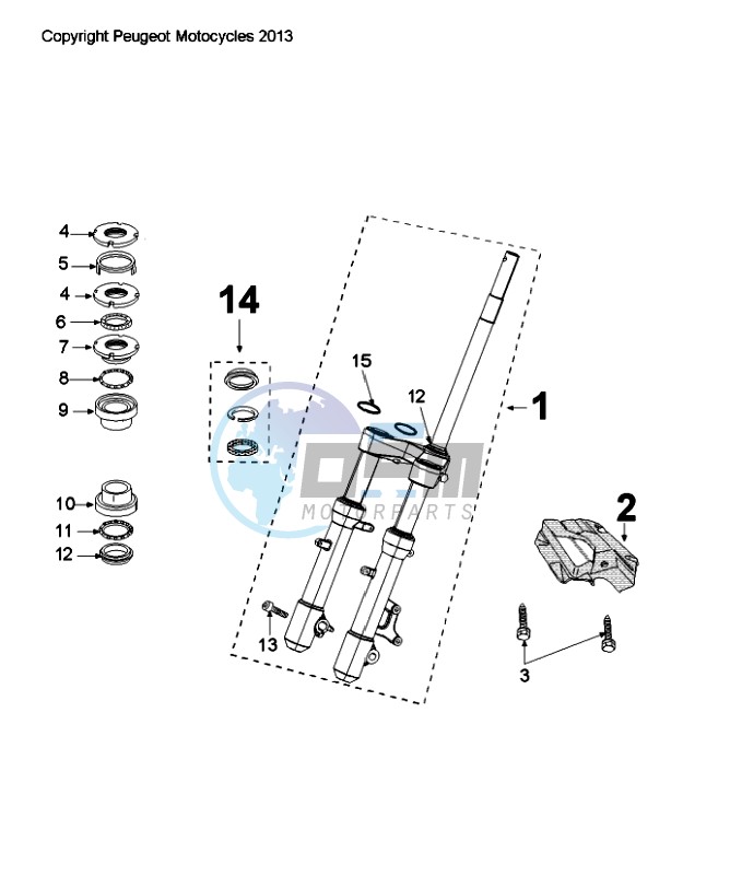 FRONT FORK / STEERINGHEAD