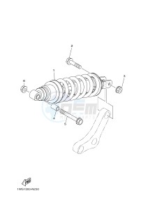 MT07 700 (1WS5) drawing REAR SUSPENSION