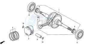 SES150 125 drawing CRANKSHAFT/PISTON