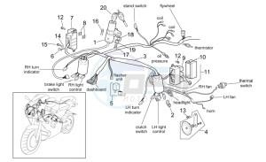 RSV 2 1000 drawing Front electrical system