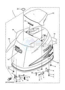 F100AETL drawing FAIRING-UPPER