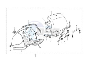 Hexagon 125-150 drawing Glove compartment