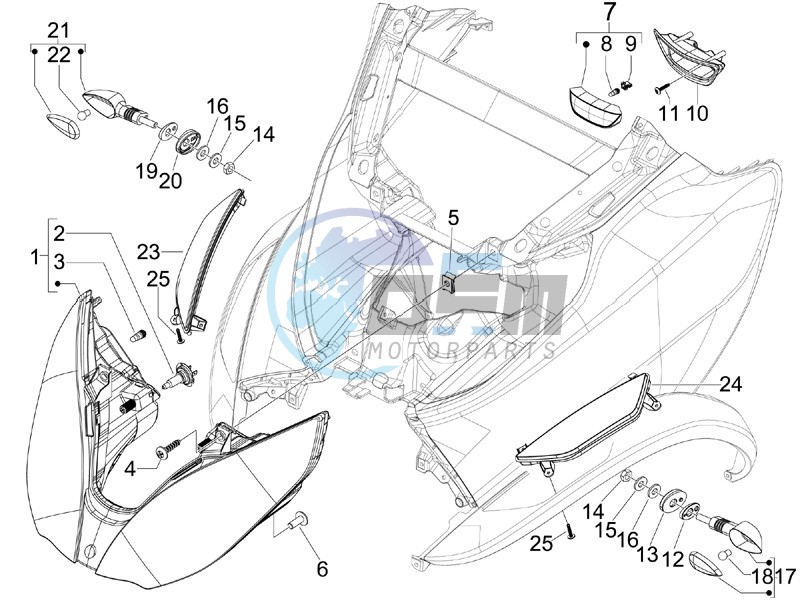 Head lamp - Turn signal lamps