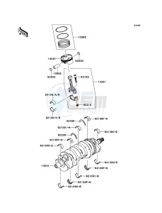 NINJA_ZX-6R ZX600RCF FR GB XX (EU ME A(FRICA) drawing Crankshaft/Piston(s)