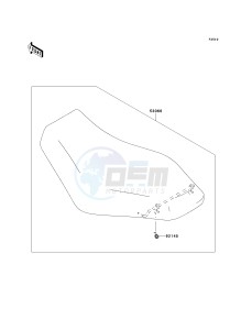 KVF 750 E [BRUTE FORCE 750 4X4I NRA OUTDOORS] (E8F-E9FA) E9FA drawing SEAT