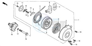 TRX350FM FOURTRAX 350 4X4ES drawing RECOIL STARTER