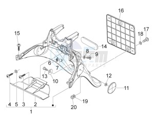 Fly 50 4t 4v (USA) drawing Rear cover - Splash guard