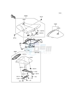 NINJA ZX-6R ZX600RGF FR GB XX (EU ME A(FRICA) drawing Seat