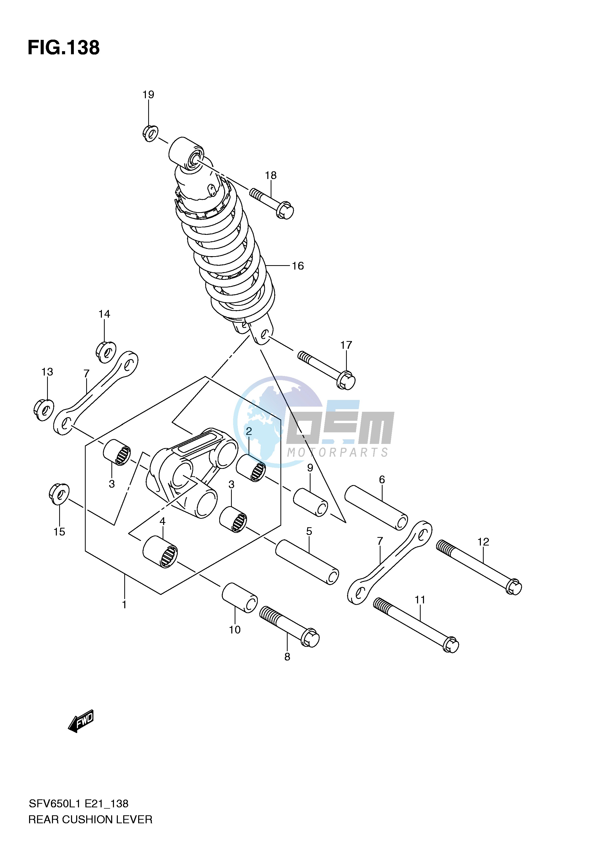 REAR CUSHION LEVER