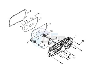 CELLO 125 drawing CRANKCASE COVER LEFT