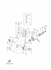 F175AETL drawing PROPELLER-HOUSING-AND-TRANSMISSION-2