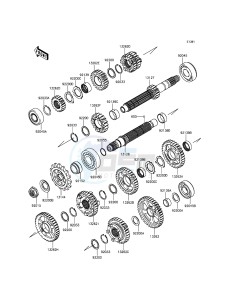 NINJA ZX-10R ZX1000JFF FR XX (EU ME A(FRICA) drawing Transmission