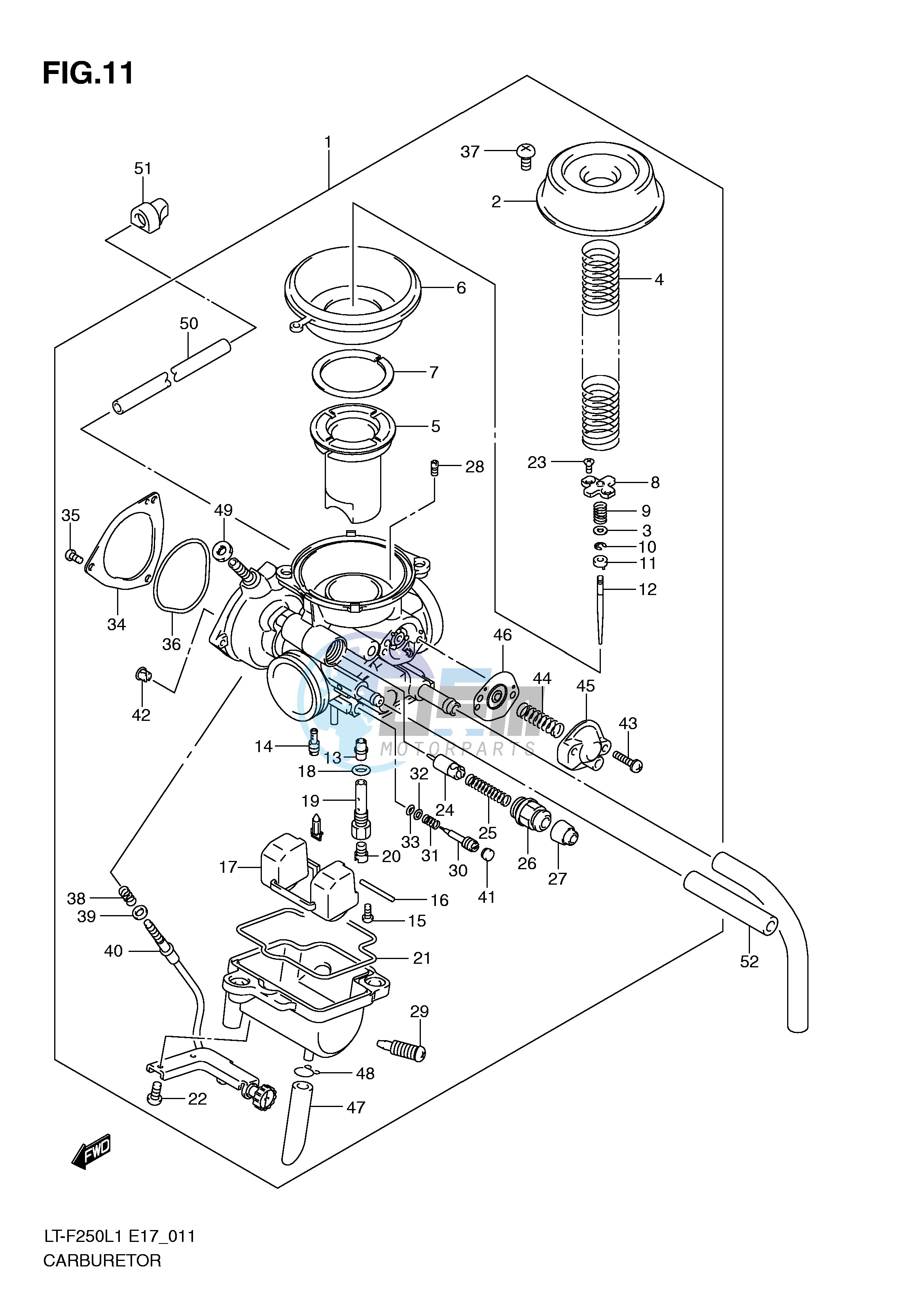 CARBURETOR (LT-F250L1 E17)