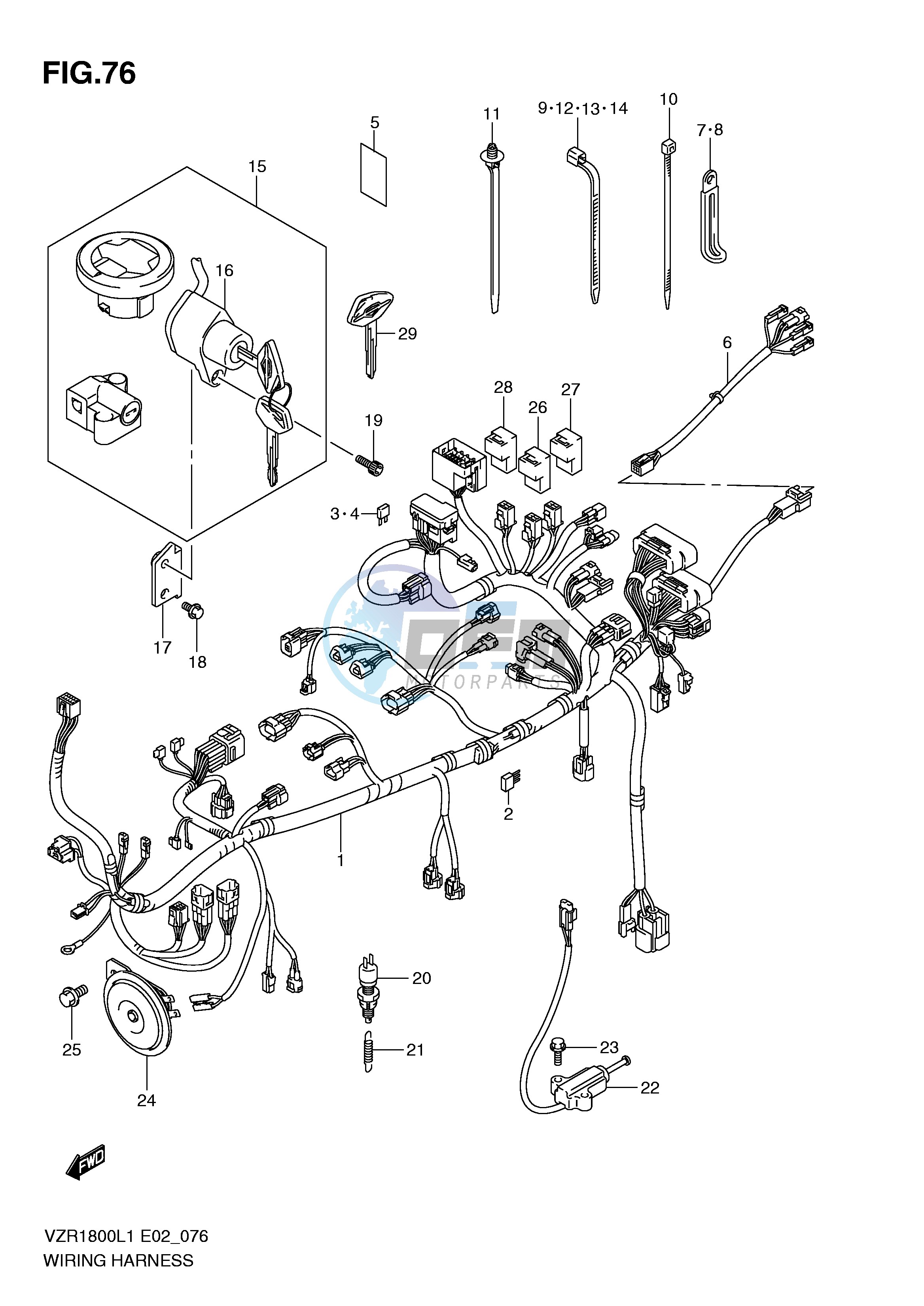 WIRING HARNESS (VZR1800L1 E19)