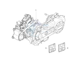 Sprint 50 4T 4V (NAFTA) drawing Engine, assembly