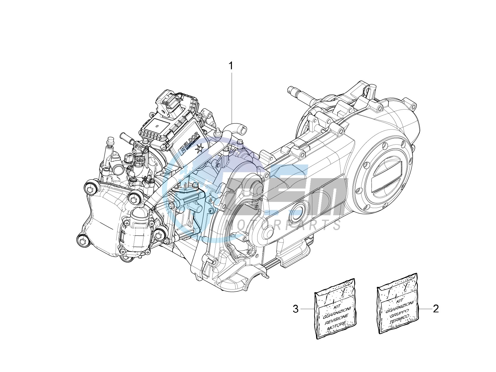 Engine, assembly