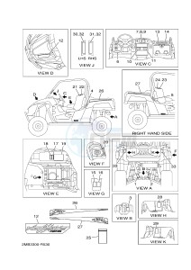 YXE700E YXE70WPHG WOLVERINE R-SPEC EPS HUNTER (2MB7) drawing EMBLEM & LABEL 1