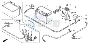 CB1300 CB1300SUPER FOUR drawing BATTERY