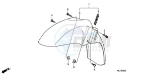 FES1259 France - (F / CMF) drawing FRONT FENDER