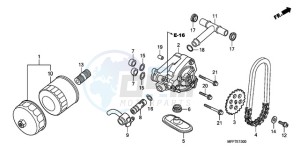 XL700VA9 France - (F / ABS CMF SPC) drawing OIL FILTER/OIL PUMP