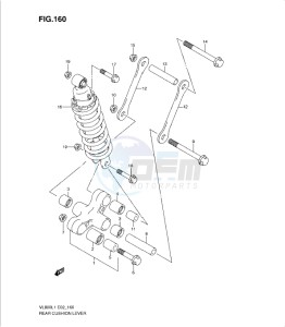 VL800 drawing REAR CUSHION LEVER