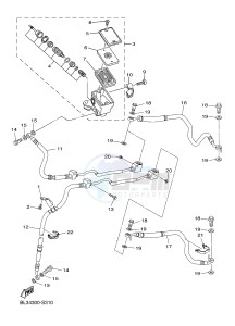 XVS950XR-A SCR950 SCR950 (BL34) drawing FRONT MASTER CYLINDER