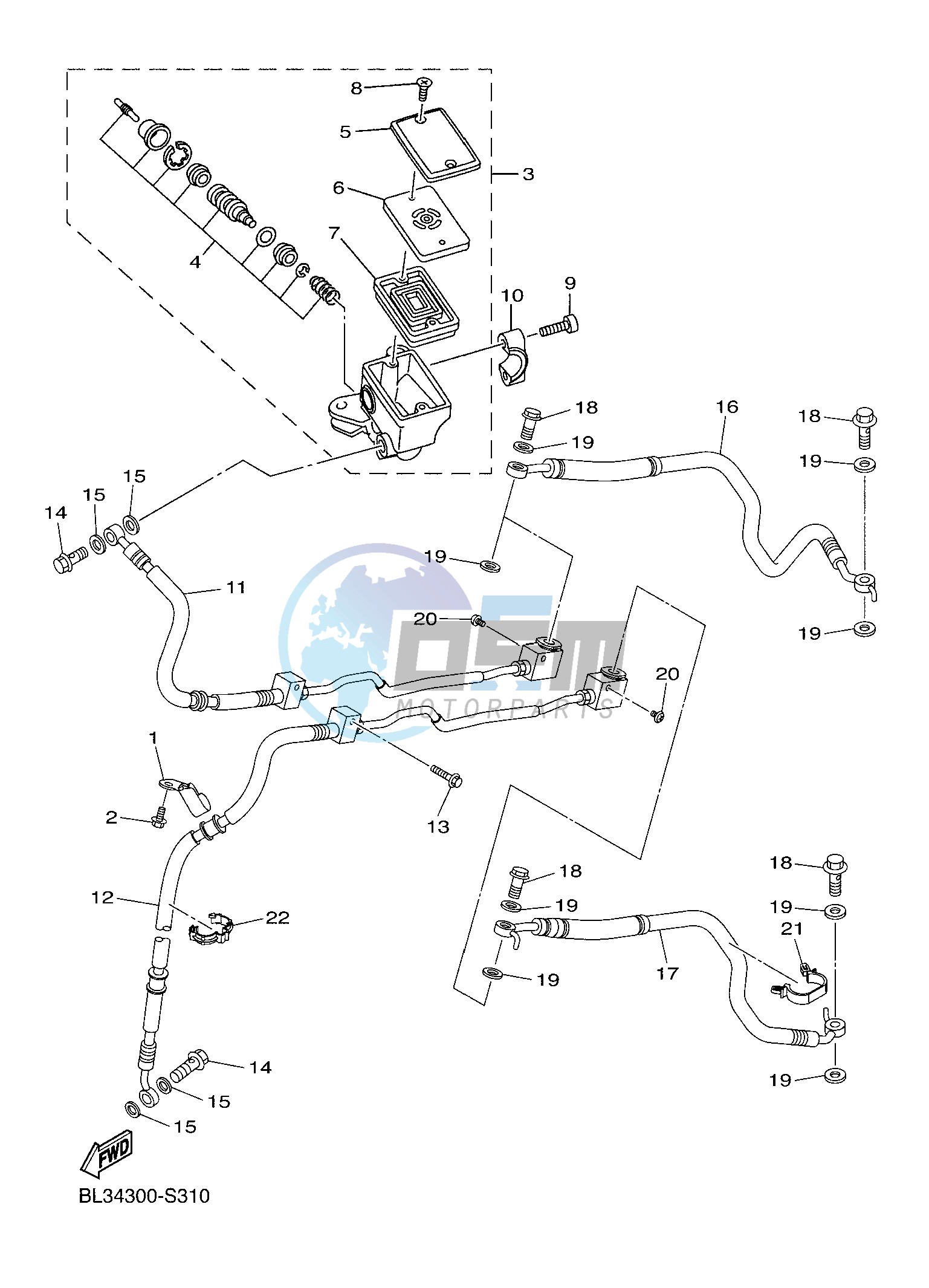 FRONT MASTER CYLINDER