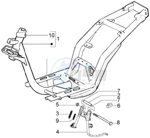 Fly 150 (USA) USA drawing Chassis - Central stand