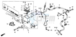 TRX300EX SPORTRAX drawing FR. BRAKE MASTER CYLINDER (TRX300EX'01-'06)