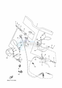 XTZ690 TENERE 700 (BHL9) drawing STEERING HANDLE & CABLE