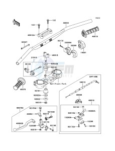 KX250F KX250-N2 EU drawing Handlebar