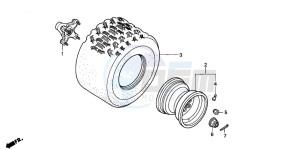 TRX300EX SPORTRAX drawing REAR WHEEL