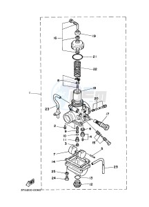 DT125 (3TTR) drawing CARBURETOR