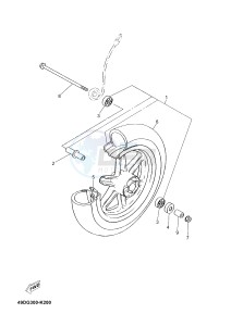 CS50 JOG R (2ADF 2ADF) drawing FRONT WHEEL