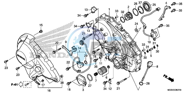 RIGHT CRANKCASE COVER (NC700SD)