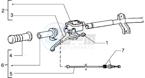 Zip 50 SP drawing Handlebars component parts