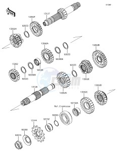 KX450F KX450HHF EU drawing Transmission