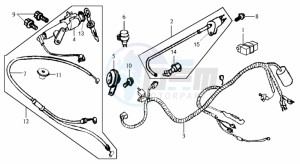 JOYRIDE 125 drawing ELECTRONIC PARTS