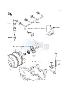 ZZR1400_ABS ZX1400FDFA FR GB XX (EU ME A(FRICA) drawing Ignition System