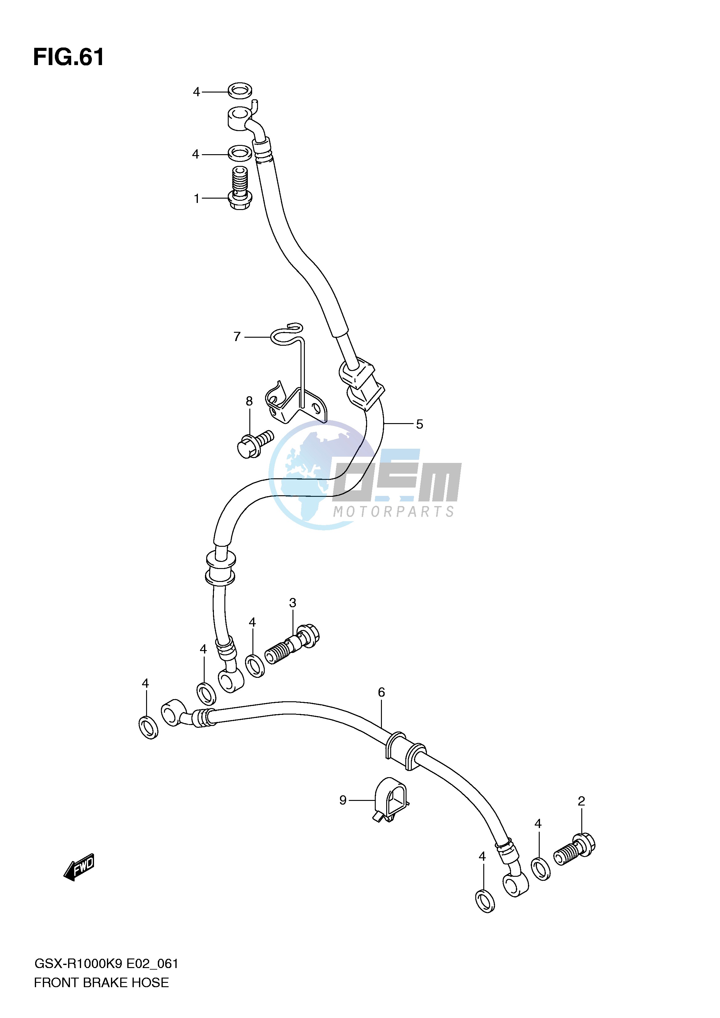 FRONT BRAKE HOSE