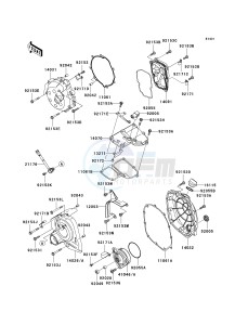 ZX 1400 A [NINJA ZX-14] (A6F-A7FA) A7FA drawing ENGINE COVER-- S- -