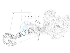 LX 125 4T 3V ie Taiwan drawing Cylinder - piston - wrist pin unit