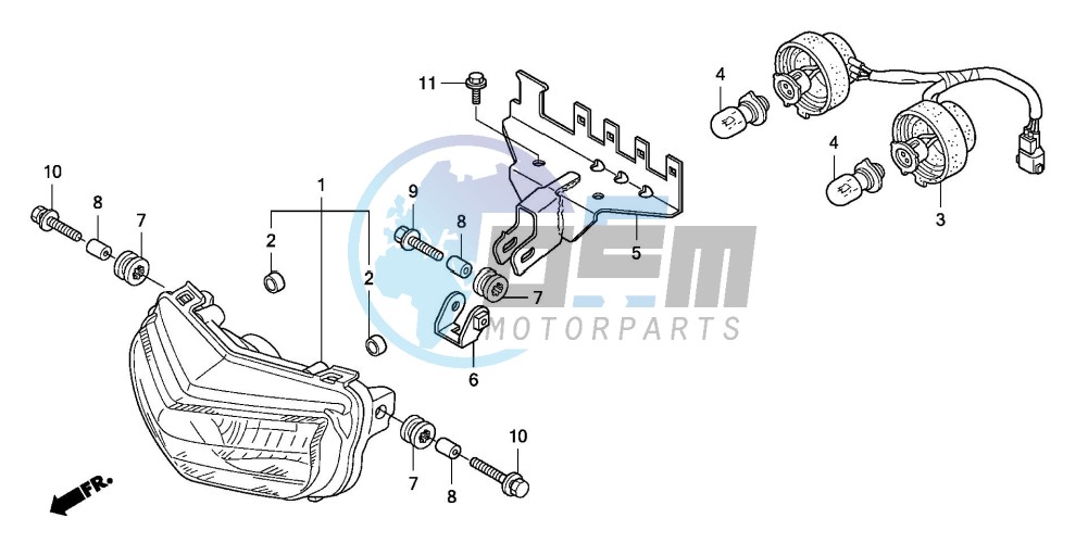 HEADLIGHT (TRX400EX8)