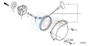 TRX420FMA Europe Direct - (ED / 4WD) drawing RECOIL STARTER