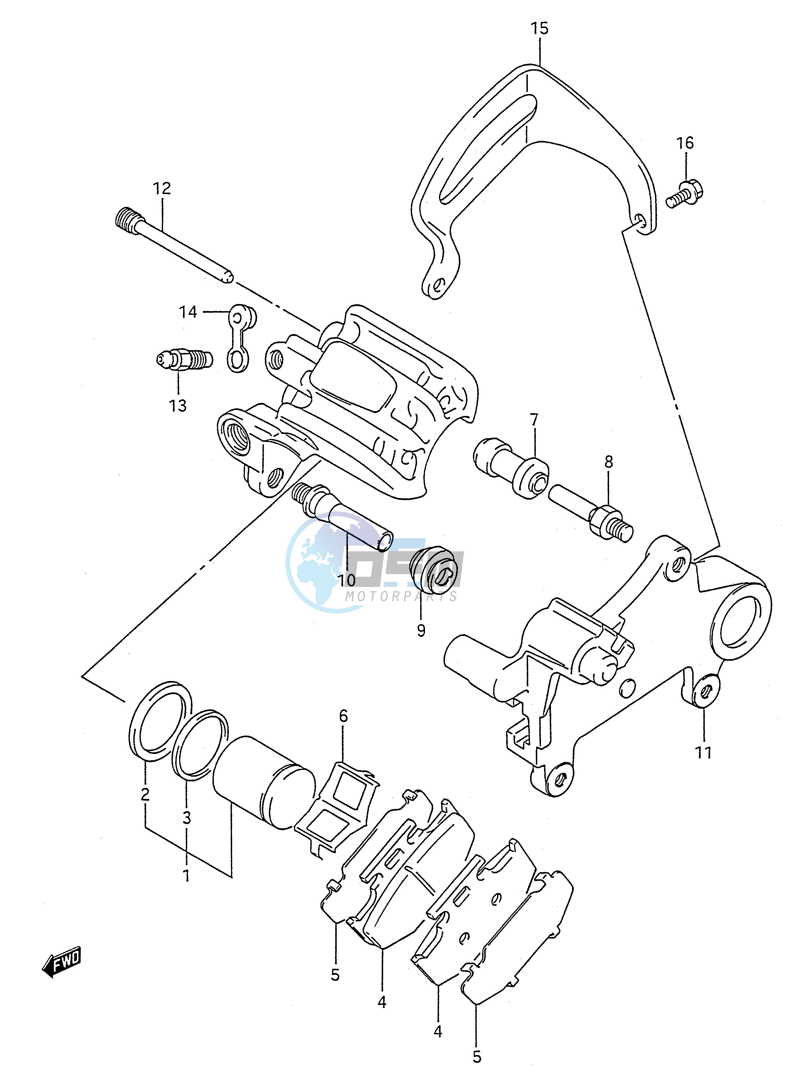 REAR CALIPERS (MODEL K)