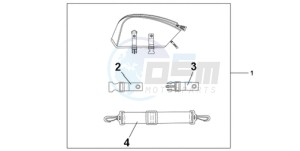 CBR1000RAA France - (F / ABS CMF HRC) drawing REAR SEAT BAG